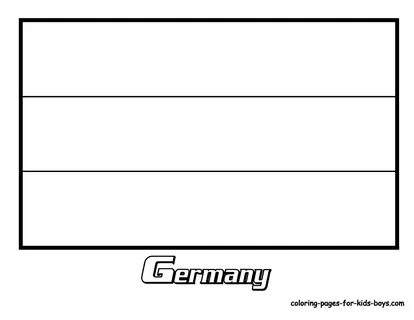 German Flag Coloring Page