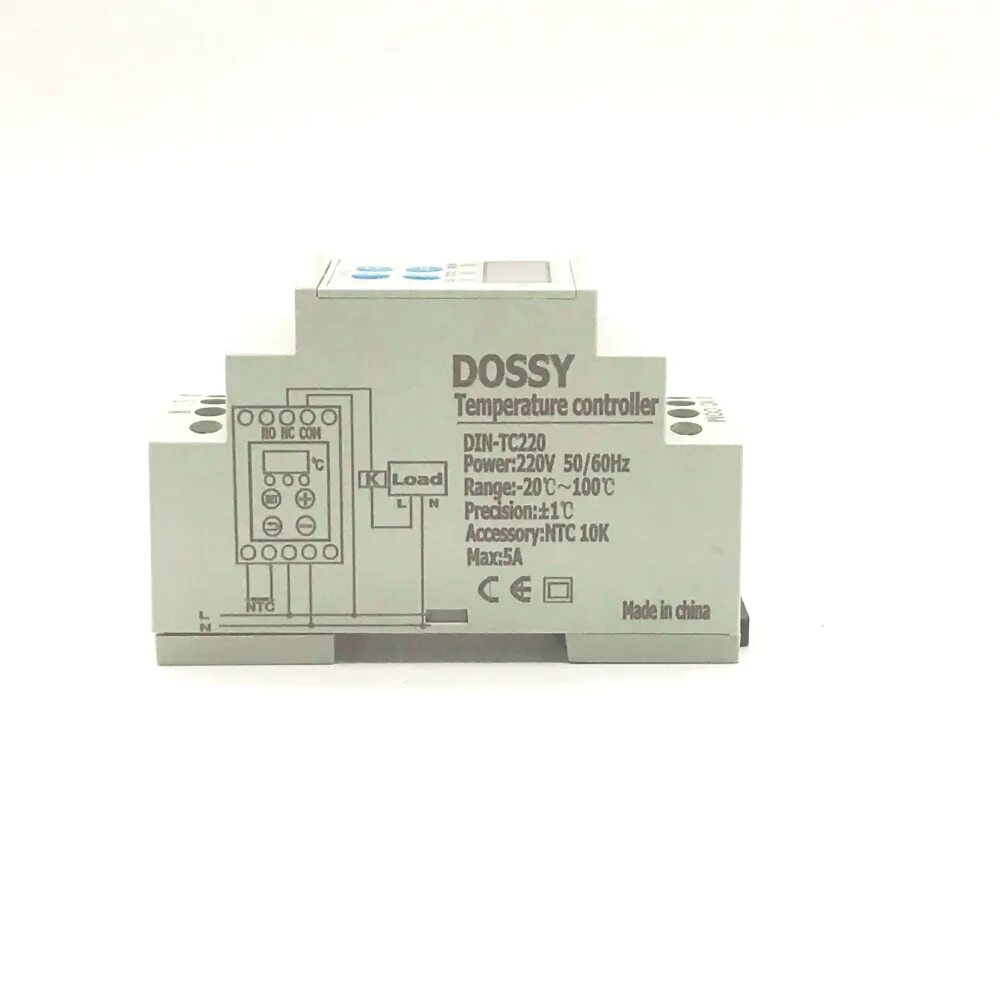 Терморегулятор din-TC din Rail Meter 220v.