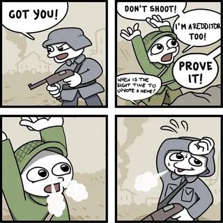 Definitely too much effort went for this Don't Shoot, I'm a Nazi ...
