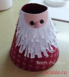 Новогодний гномик из картона