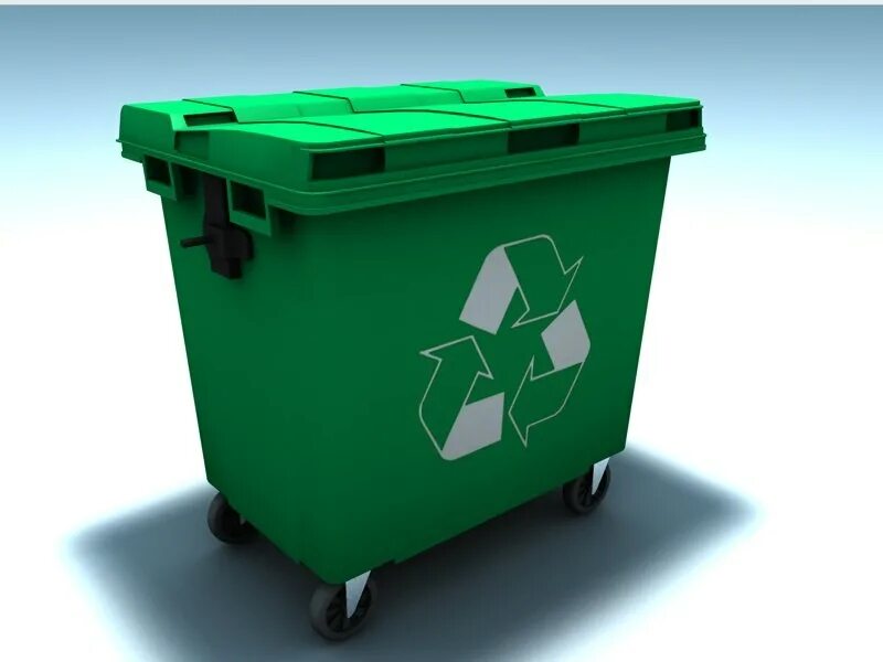 Trash Container 3d model. Мусорный контейнер 3d модель. Мусорный бак 3д модель.