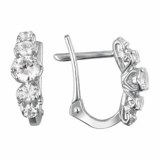 Серьги из белого золота 585 пробы