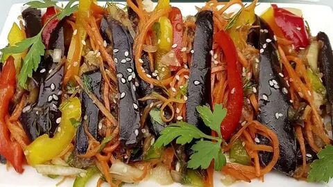 Баклажаны с капустой по корейски