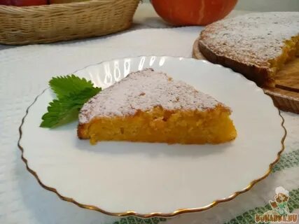 Пирог из тыквы и манки на кефире