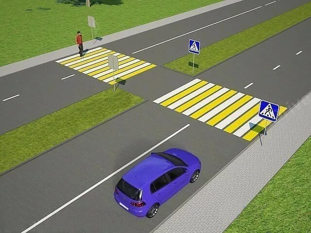 Диагональный пешеходный переход. 16. Пешеходные переходы и остановки маршрутных транспортных средств. Пешеходный переход на разделительной полосе. Переход по нерегулируемому пешеходному переходу.