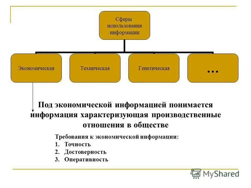 Экономическую информацию характеризуют