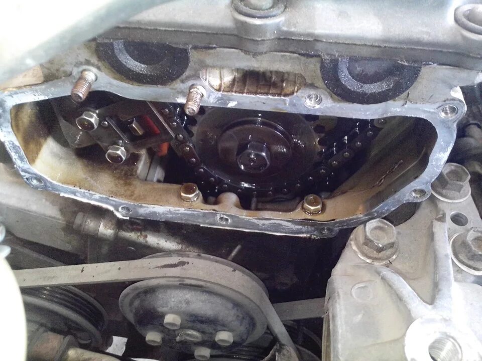 Замена цепи - Nissan Primera (P12), 1,6 л, 2003 года своими руками DRIVE2