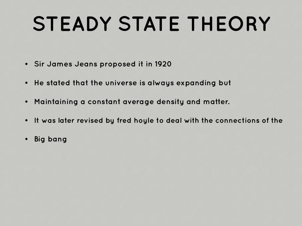 Steady contrasts. Steady-State Perg. Sir James Jeans. Sir James Jeans on the Symmetry of the Universe. State theory