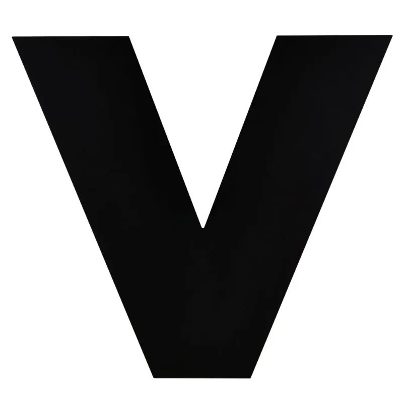 V. Буква v. Большая буква v. Черная буква v. Логотип с буквой v.