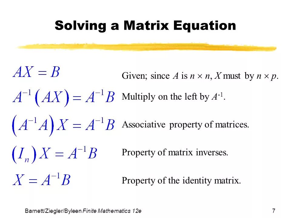 Solve matrix. Matrix equation. inverse matrix properties. linear equation system with matrix. input matrix with equation с.