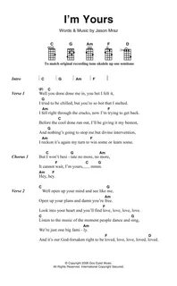 Im yours песня текст