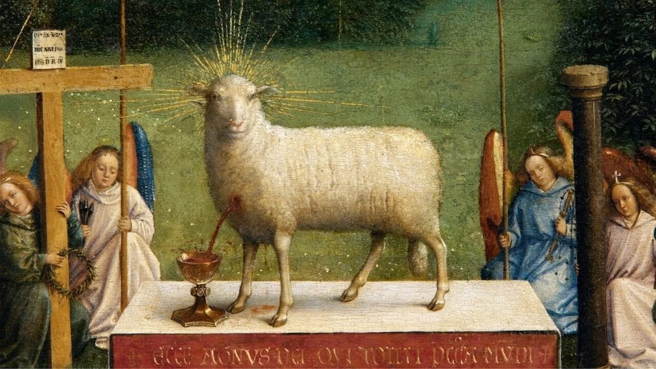 Икона иисус христос агнец божий. Агнец божий фреска. Агнец христа. Агнец христа. Ван эйк агнец божий.
