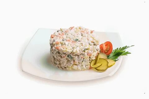 Хинкали с оливье