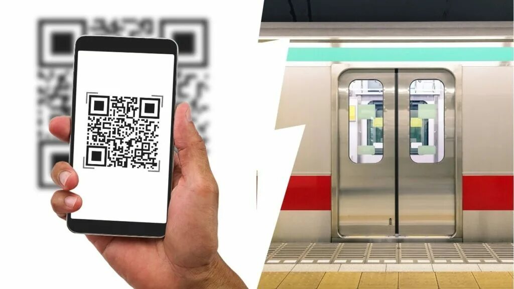 Оплата по QR код в метро.