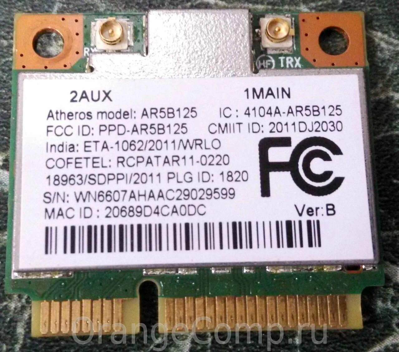 Ar5b125 wireless network adapter. Atheros ar9485wb-eg. wi-fi модуль atheros ar5b125. модуль ar9485wb-eg. qualcomm atheros ar9485wb-eg wireless network adapter.