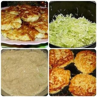 Оладьи из капусты и манки