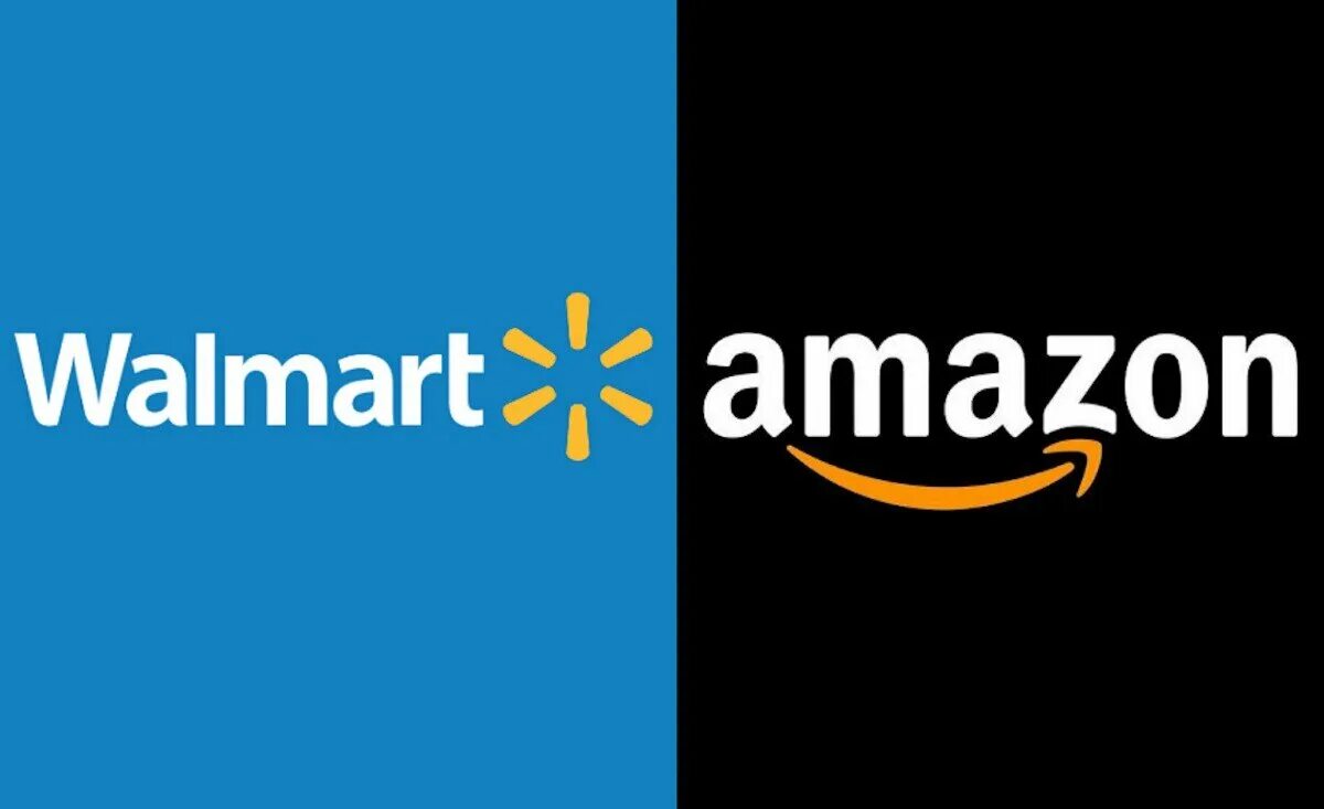 Amazon vs. Walmart Amazon. Amazon vs Walmart. Walmart Amazon logo. Конкуренты Amazon.