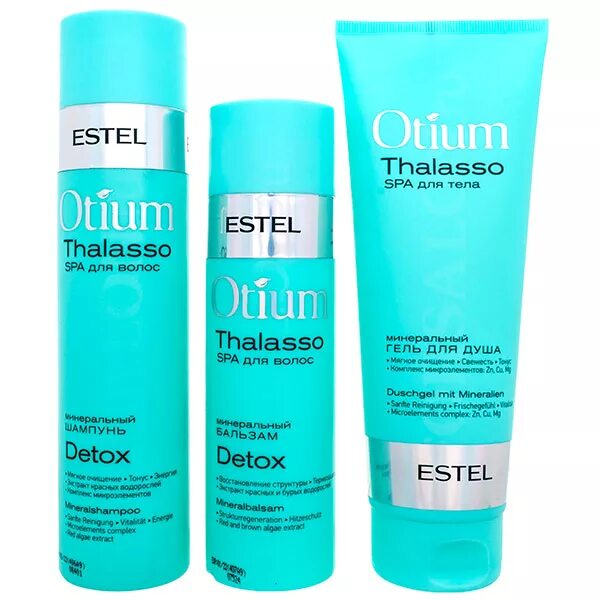 Estel Otium Detox набор. Набор для волос Otium Thalasso Detox,. Estel шампунь Otium Thalasso Spa минеральный Detox. Estel Otium Thalasso наборы для волос. Гель бальзам для душа