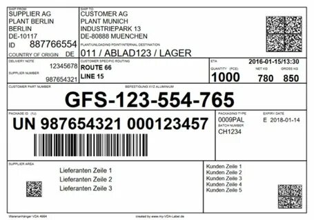 Example label