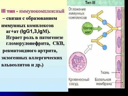 Повреждение иммунными комплексами