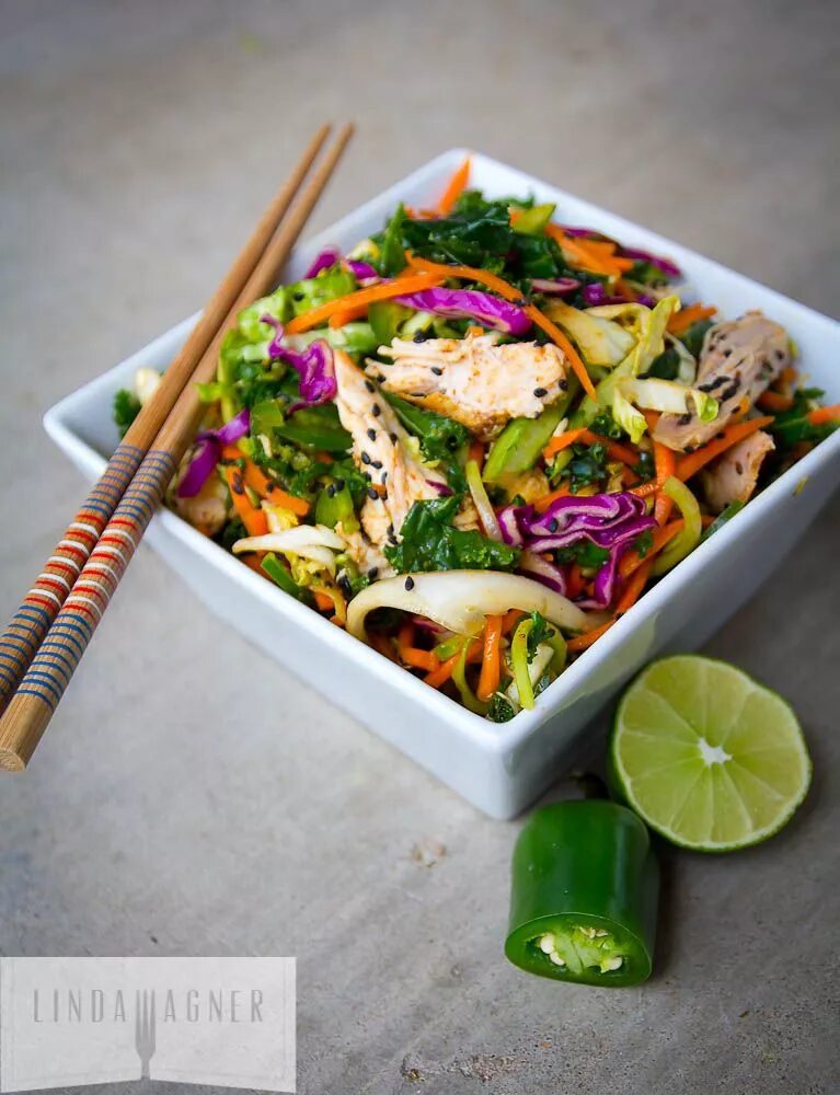 When i cook salads i use