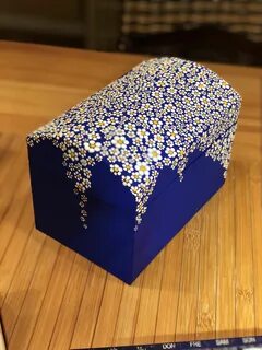 Украшение шкатулок из картона