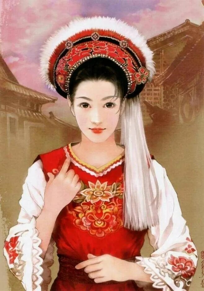 Ханьфу. Древние китаянки. Древний Китай женщины. Китайские национальные костюмы портреты.