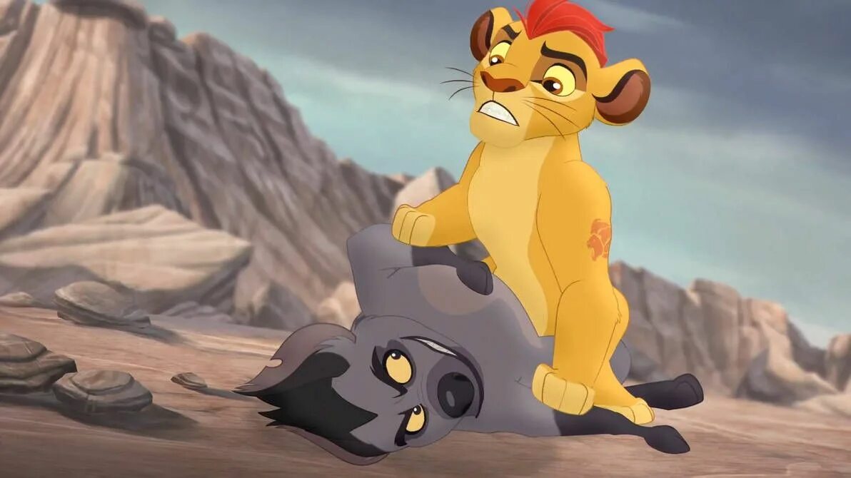 Удали kion. Джанджа. Kion and Janja. Lion Guard Janja. Король Лев Джанджа.