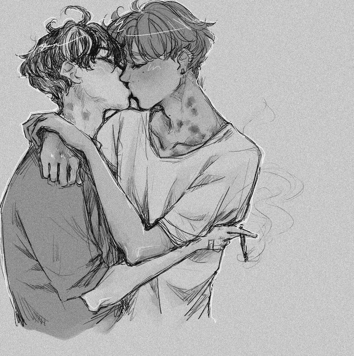 Идеи для фанфиков про. Markhyuck fanart. Зарисовки для фанфиков. Слэш зарисовки. Рисунки фанфики.