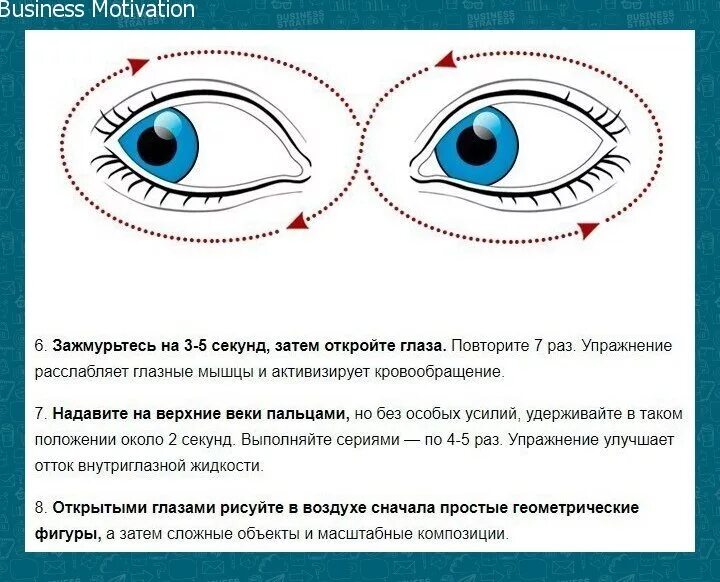 Массаж для глаз для улучшения. Упражнения для зрения. Упражнения движения глаз. Упражнения для расслабления глаз. Схема гимнастики для глаз.