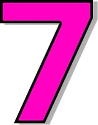 Цифра семь розовая. Цифра 7. Цифра 7 красивая. Цифра 7 розового цвета.