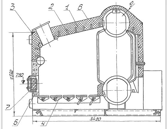 чертеж парового котла е-1/9. е1 екатеринбург. е 1 6 0 9. 9м. 0-0.