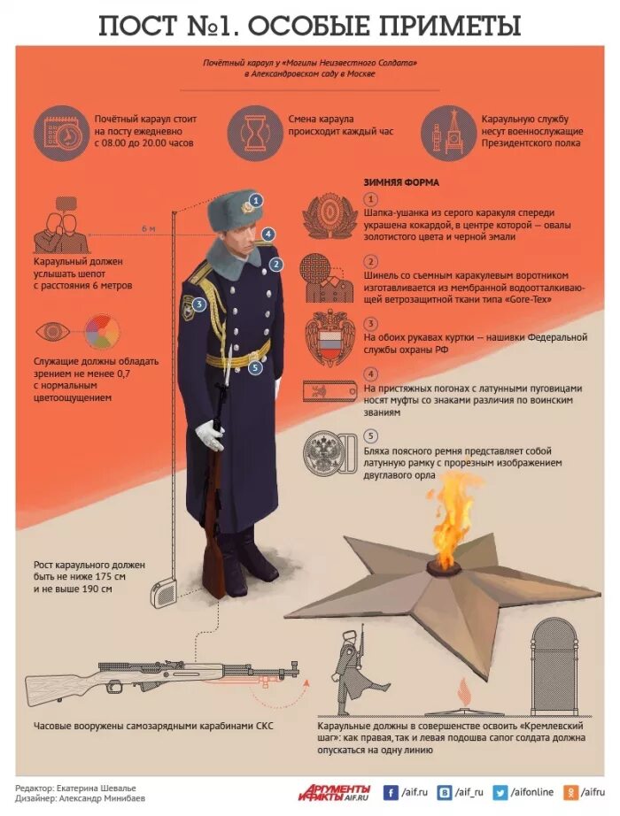 Часовые на посту пуговицы. Инфографика особые приметы. часовой на посту. аиф особые приметы инфографика. устав почетного караула.