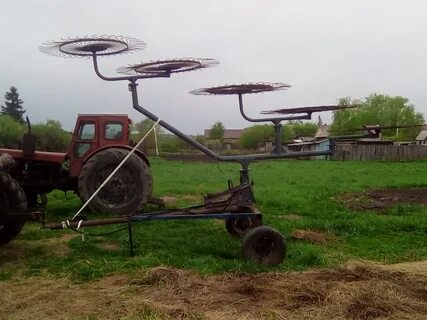 С помощью мотоблока