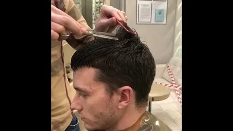 Мужская стрижка ножницами видео уроки