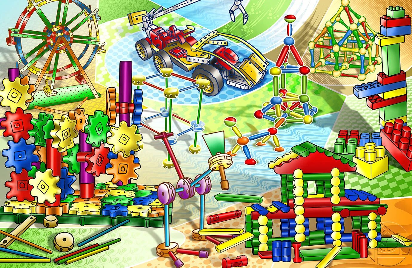 Дети играют в конструктор. Картонный конструктор йохокуб. Лего для детей. Конструктор для детей. Конструктор абстрактного класса.