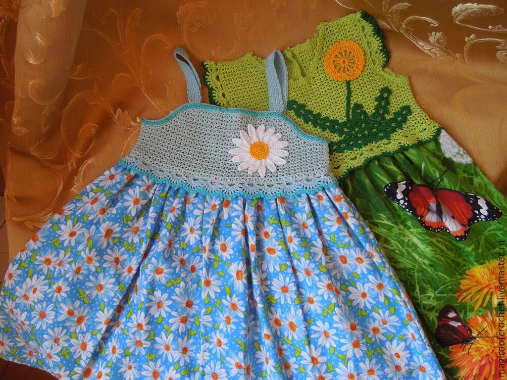 Платье комбинированные крючком. Комбинированные детские платья. Сарафан для девочек. Комбинированное платье для девочки. Комбинированные платья для девочек крючок и ткань.