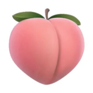 png peach peachy peachrmoji emoji sticker by @killedrose.