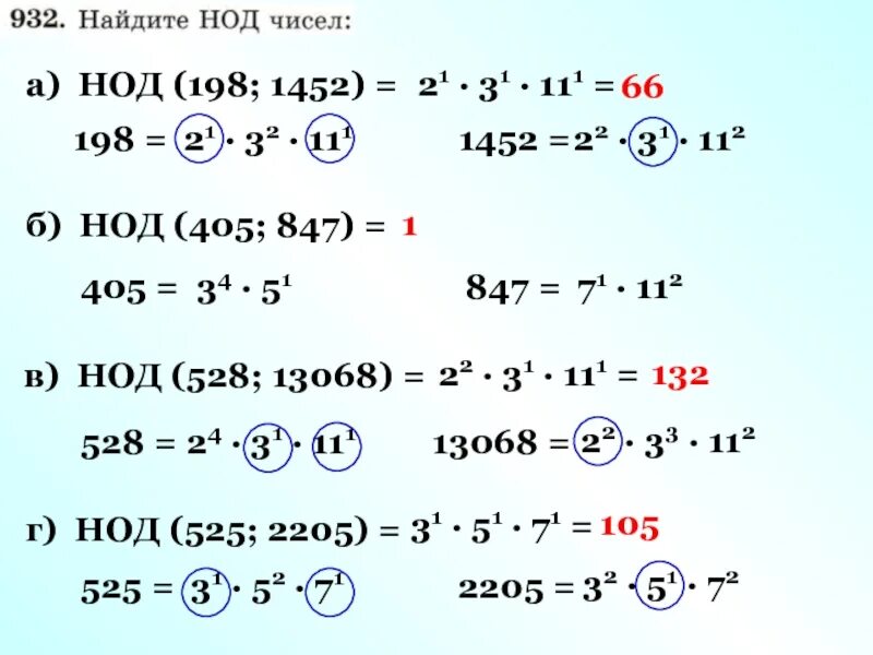 Нод чисел 8 и 4. Нод 198. нод 1452. найдите нод (198,1452). найти нод (405; 847).