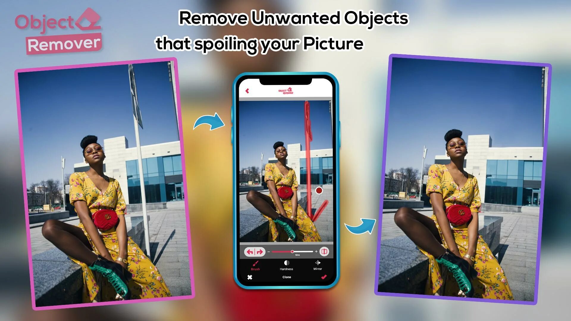 Insignificant object remover. Remove object. removed objects. удалить объект с фото. remove object from photo.