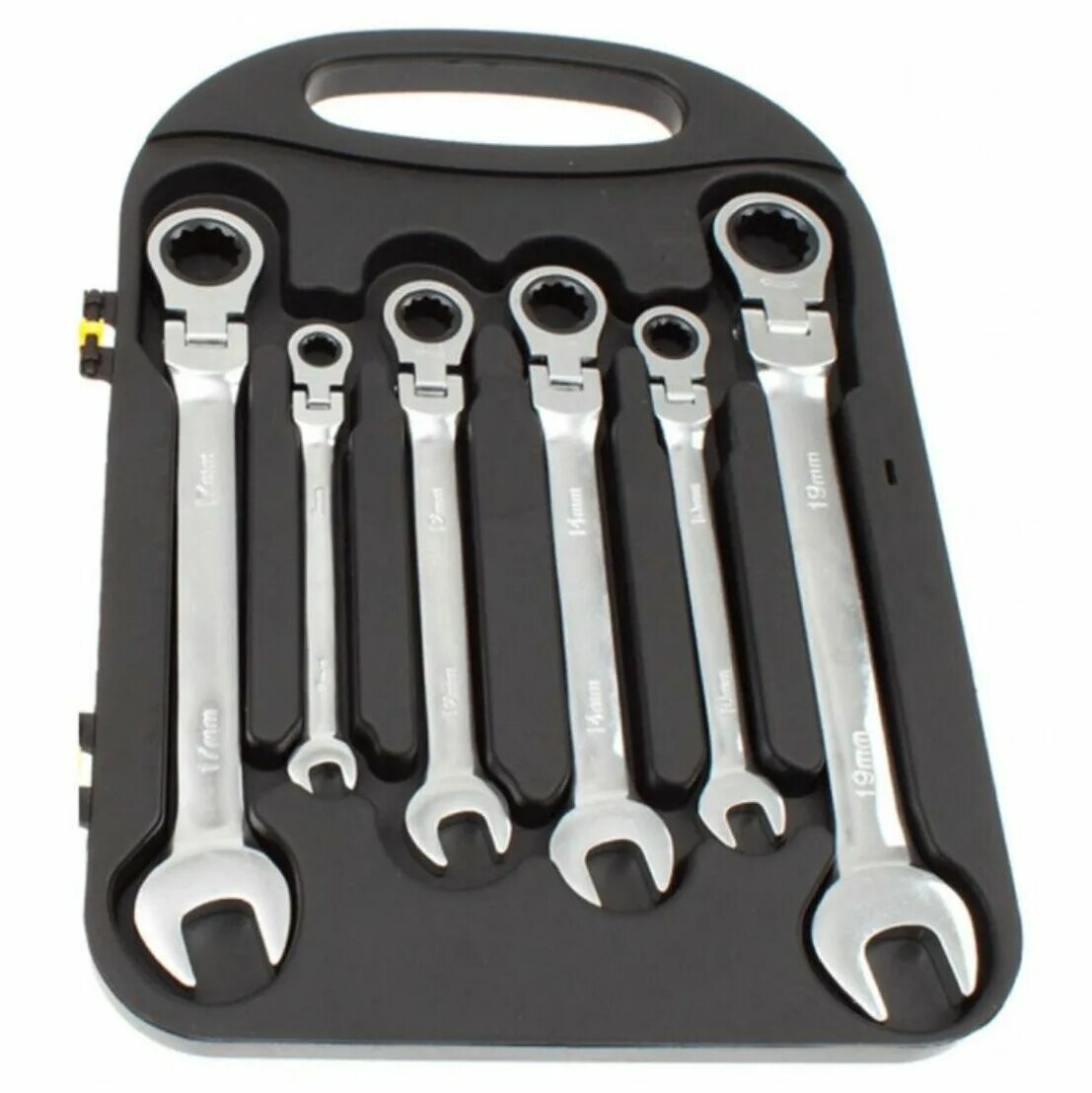 набор комбинированных шарнирных ключей с трещоткой gigant 8. набор гаечных ключей honiton 1507hcwp. набор ключей накидных с трещоткой 8-19 мм. набор трещоточных ключей дело техники. набор комбинированных ключей с трещоткой с шарниром kano 6-32.