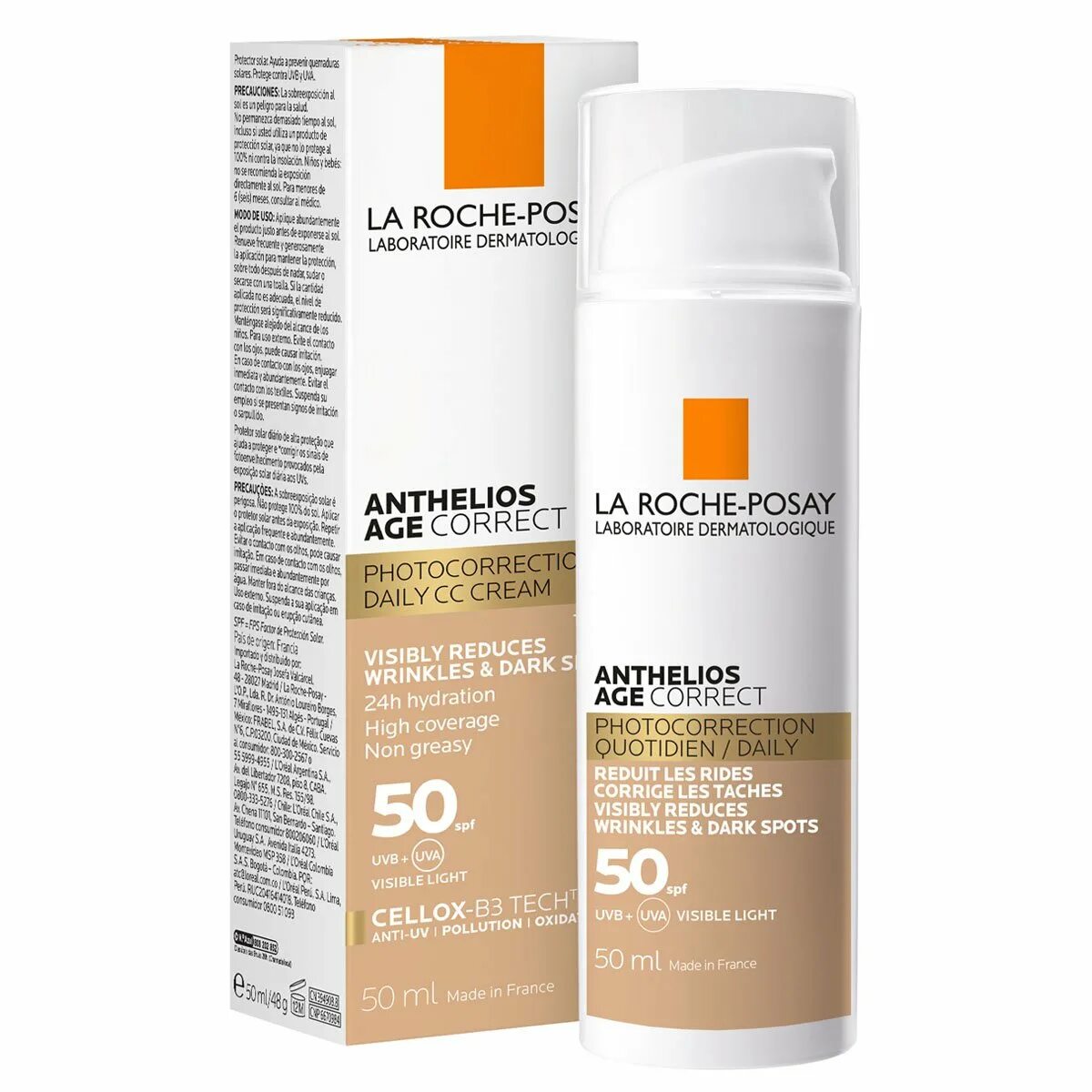 Ла рош спф 50. Ля Рош Антгелиос SPF 50 СС крем. La Roche-Posay Anthelios age correct SPF. Anthelios age correct spf50. La Roche-Posay Anthelios age correct SPF 50.