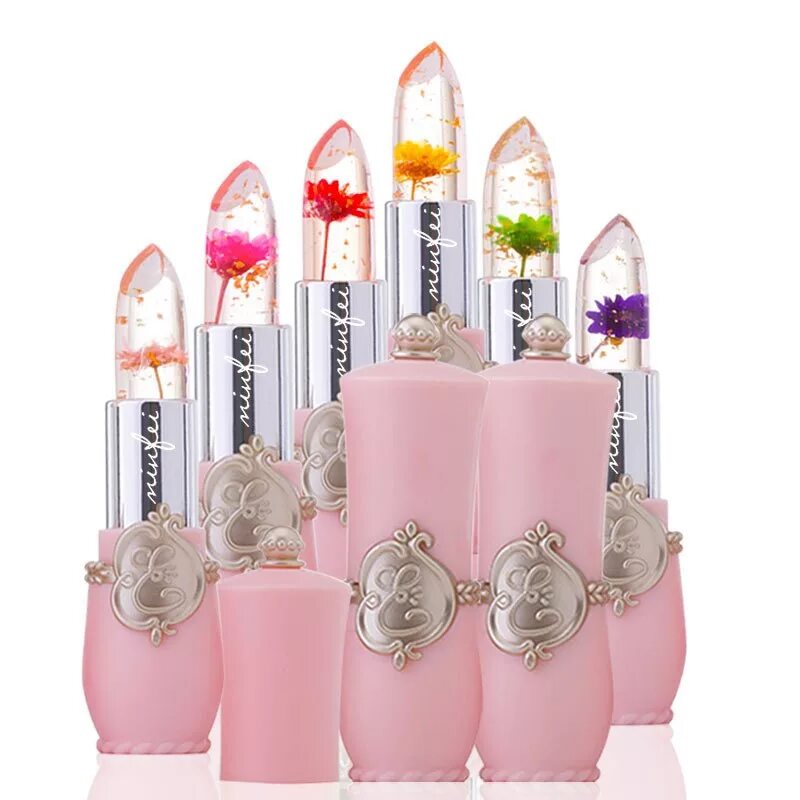 Помада Jelly Flower Lipstick. Minfei Jelly Crystal помада. Прозрачная помада с цветочком. Помада с цветком внутри. Flower помада