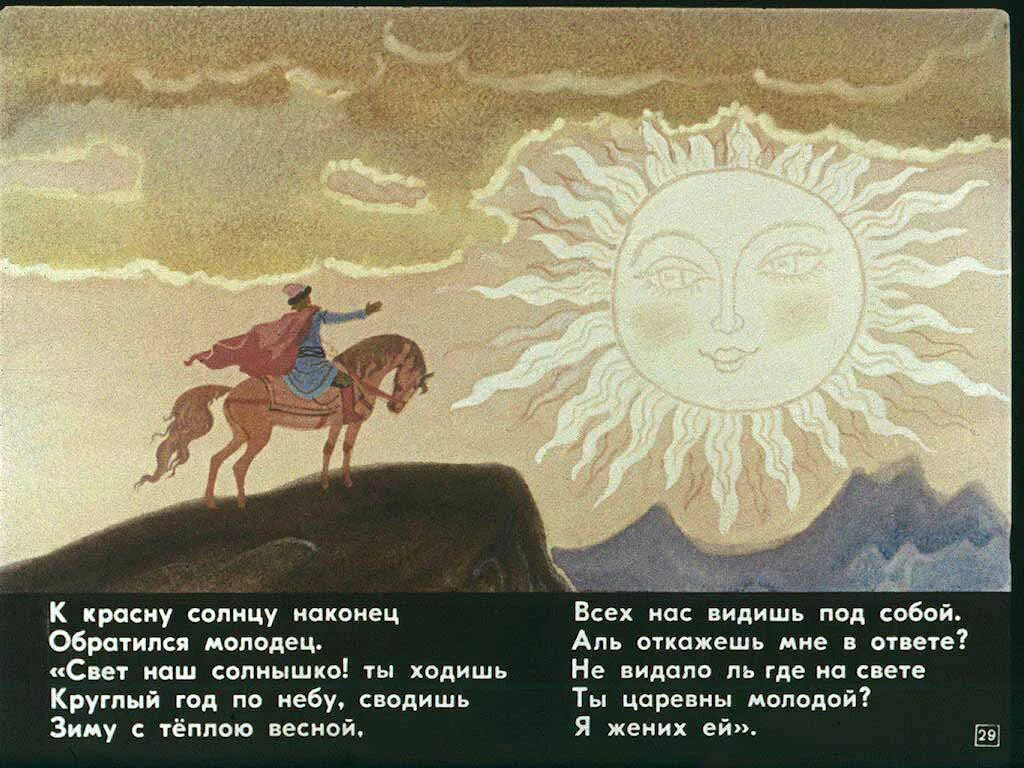 Будем как солнце читать. Сказка о мёртвой царевне и семи богатырях елисей и ветер. сказка сказка о мёртвой царевне и семи богатырях елисей. сказка о мертвой царевне диафильм. сказка о мёртвой царевне и семи богатырях елисей и солнце.
