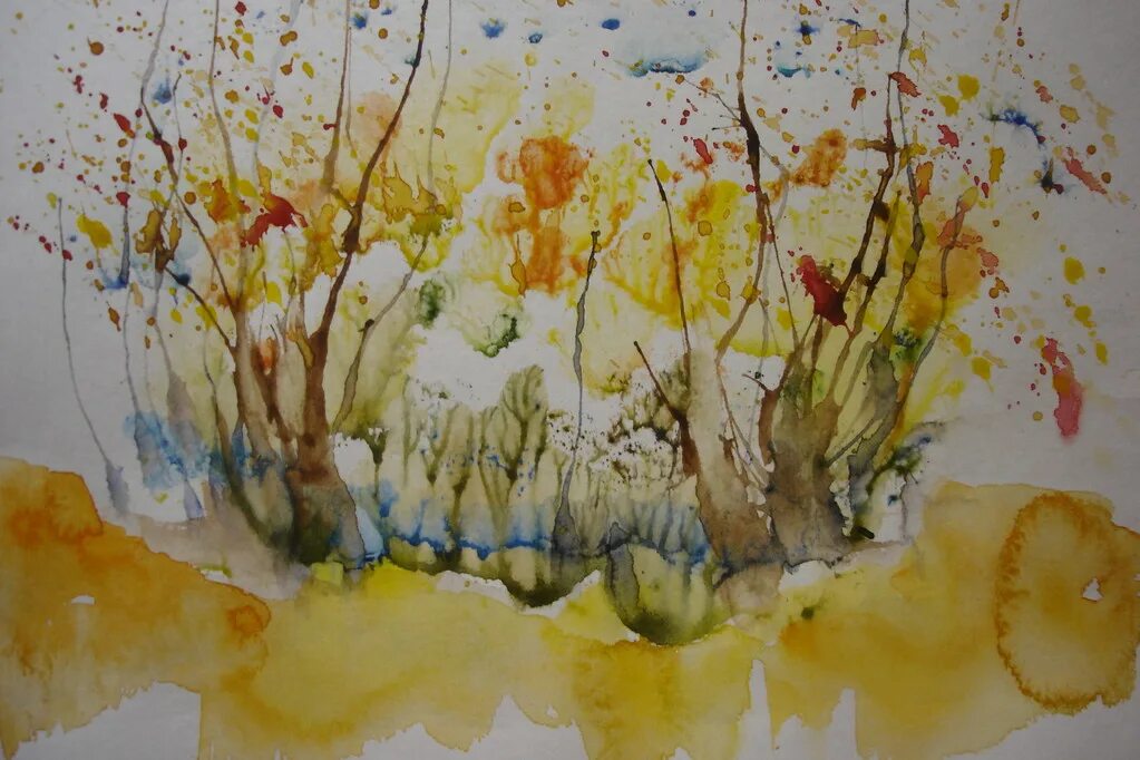 Акварель нетрадиционные техники. Рисование по сырому. Акварель нетрадиционные техники. Погодина монотипия. Техника рисования для детей.