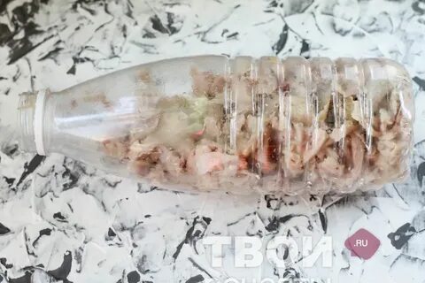 Курица в бутылке с желатином