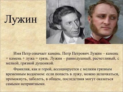 Внешность лужина в романе преступление и наказание