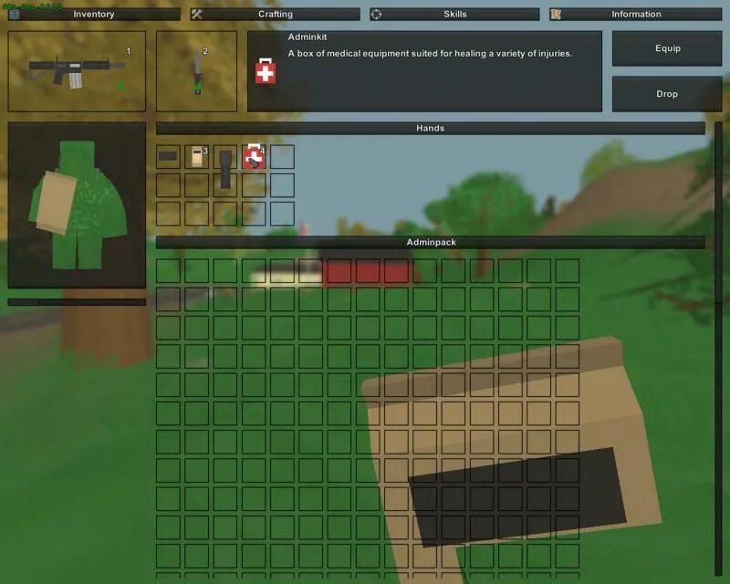 Как выдавать предметы в unturned. Рюкзак unturned. моды на рюкзаки unturned. unturned инвентарь. зеленые вещи в unturned.