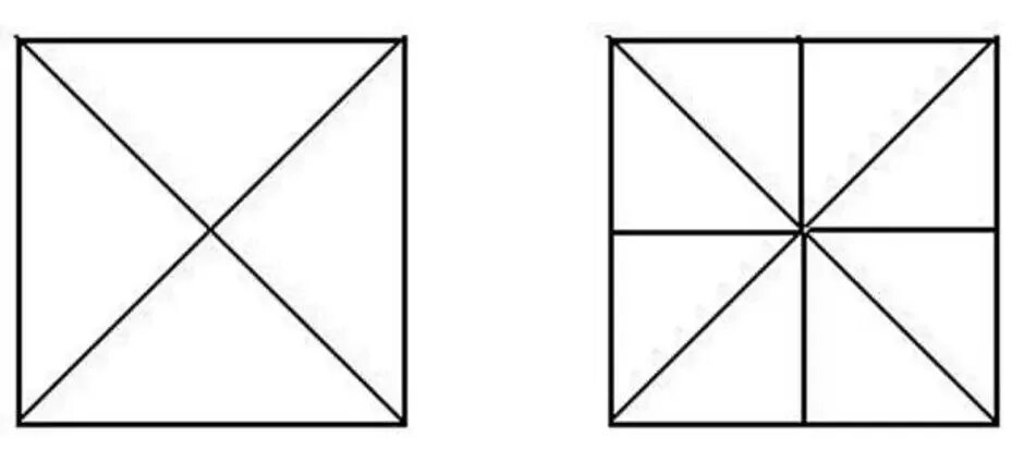 Диагональ квадрата. Квадрат разделенный на части. Квадрат поделенный на 8 частей. Прямоугольник разделенный на 8 частей.
