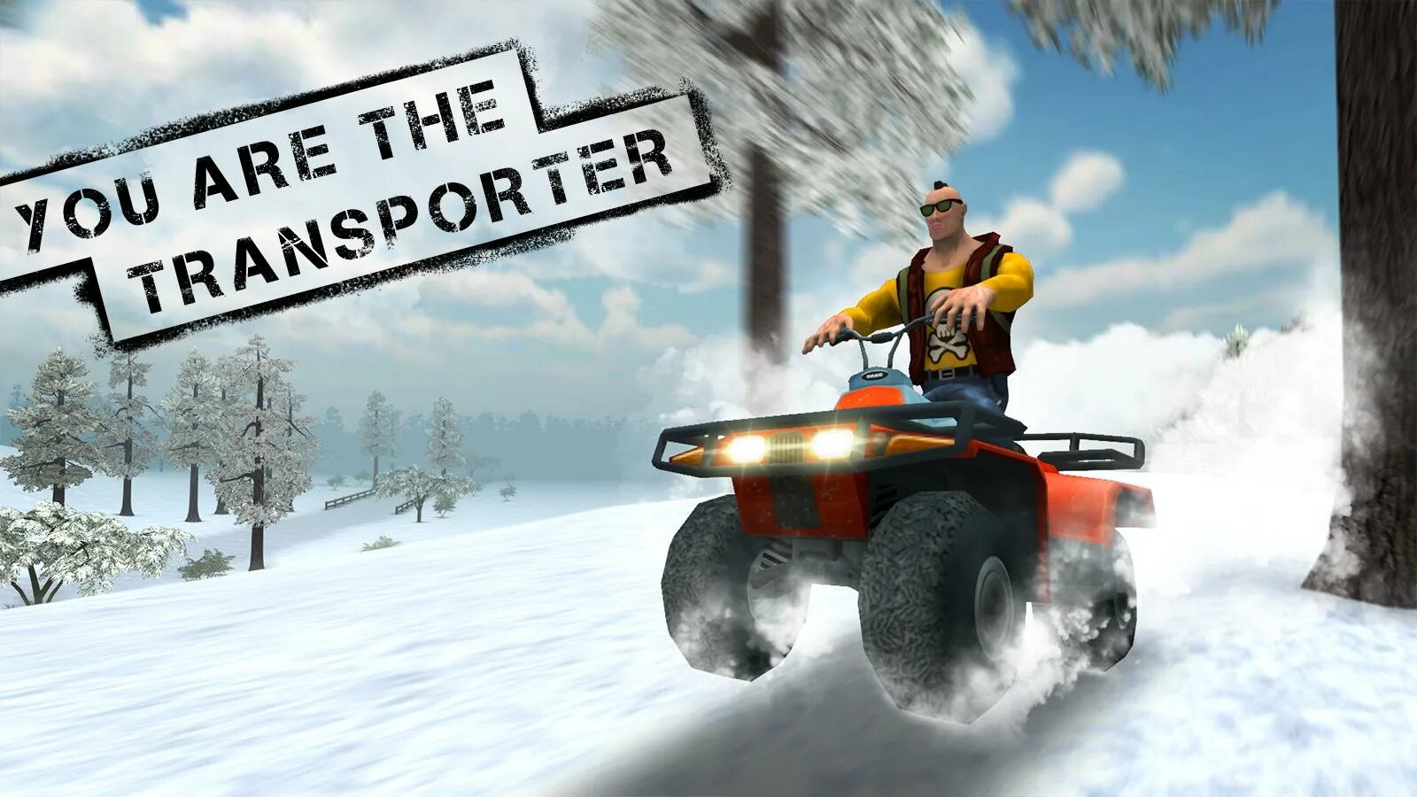 Зимние игры андроид. Atv game. езда 4*4 зима на андроид. quad bike winter. atv winter ride.